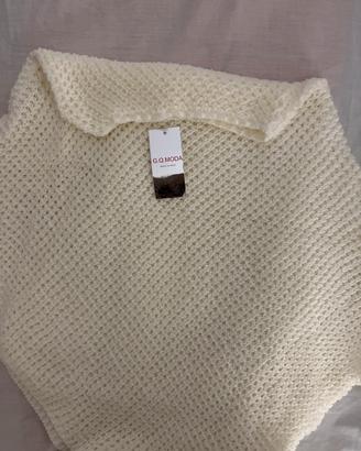Maglione dolcevita Penny black e poncho in lana