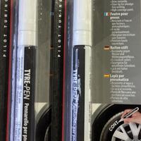 2 pennarelli per pneumatici bianco