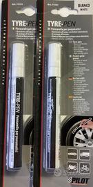 2 pennarelli per pneumatici bianco