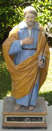 Statua in carta pesta dipinta XVIII secolo 