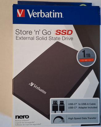 SSD Verbatim 1 TB Nuovo