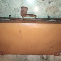 valigia originale anni40 cuoio rigido artigianale