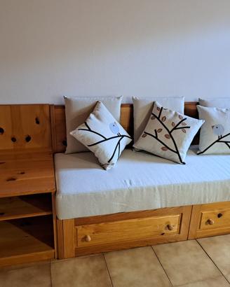 Mobile divano con credenza