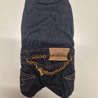 Tutina  jeans quattro zampe