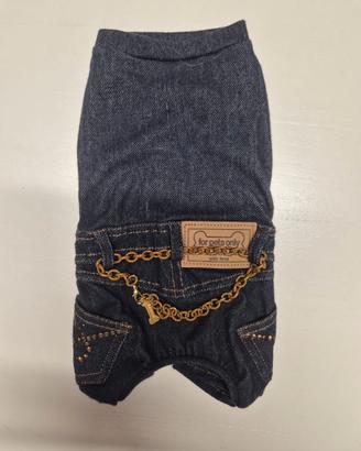 Tutina  jeans quattro zampe