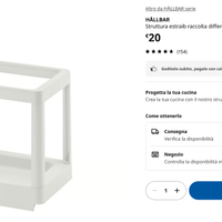 Ikea HÅLLBAR Struttura per Raccolta Differenziata