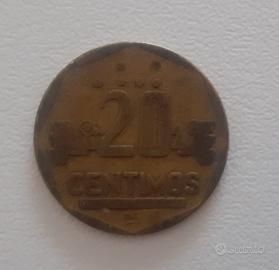 Moneta 20 centesimi Peru' del 1994