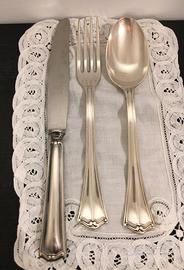 3 Posate Sambonet Alpacca argentata.