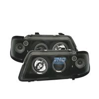 FARI AUDI A3 8L 96-00 ANGEL EYES FONDO NERO H1