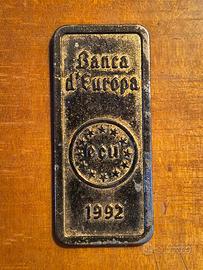 Piastrina Banca D'Europa ECU anno 1992