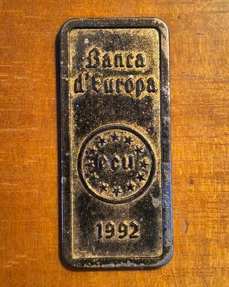 Piastrina Banca D'Europa ECU anno 1992