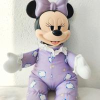 Bambola peluche Minnie luce notte, vintage