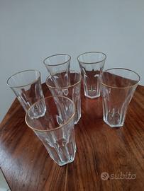6 bicchieri in cristallo
