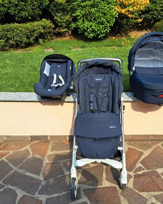 passeggino,ovetto e navicella.trio inglesina