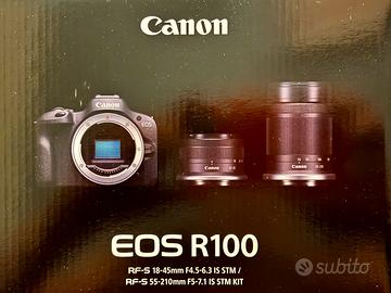Kit Canon R100 + 2 obiettivi + borsa