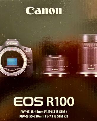 Kit Canon R100 + 2 obiettivi + borsa