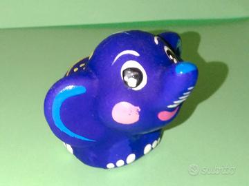 Soprammobile elefantino blu