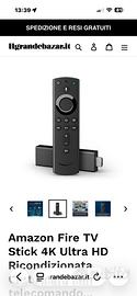 Amazon fire stick 1 generazione 4k hd