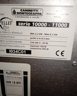 Stufa a pellets caminetti e montegrappa