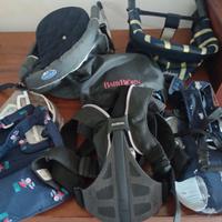 Seggiolini da tavolo e marsupi