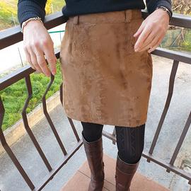 Gonna cavallino colore nocciola tg. 42