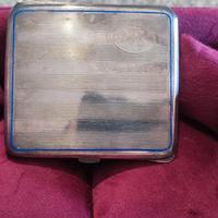 Portasigarette vintage in alpacca