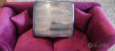 Portasigarette vintage in alpacca