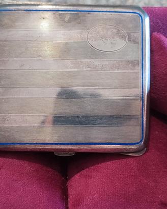 Portasigarette vintage in alpacca