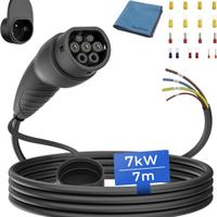 Cavo di Ricarica Tipo 2 estremità Aperta 7kW NUOVO