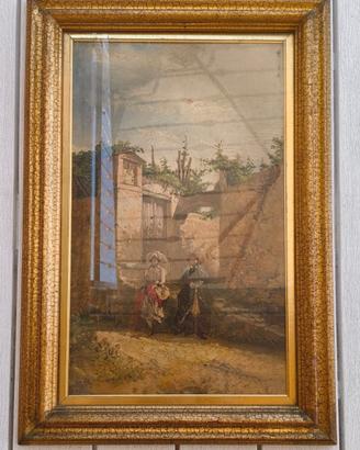 Dipinto originale Giovanni Migliara (1785-1837)