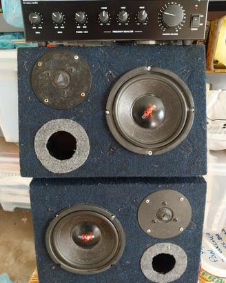 amplificatore Proel e Casse artigianali