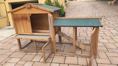 casetta per galline/ uccelli/ conigli