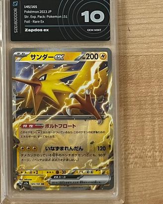 Carta pokemon Zapdos ex