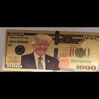 banconota Trump placcata in oro
