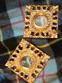 2 cornici VINTAGE da tavolo x foto, Liberty -NUOVE