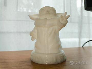 Statuetta Baby Yoda in 3D - 9 cm