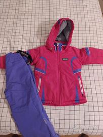 Completo da sci bambina 4/5 anni