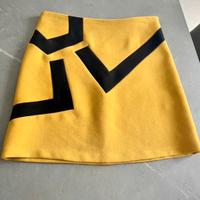1-ONE mini gonna giallo senape TG S - come nuova