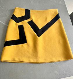 1-ONE mini gonna giallo senape TG S - come nuova