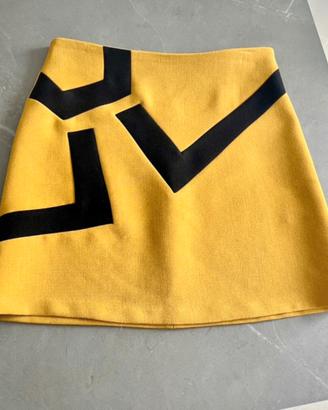 1-ONE mini gonna giallo senape TG S - come nuova