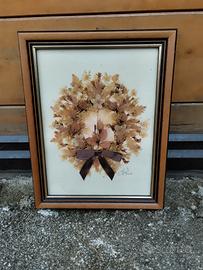 Quadro con fiori secchi 