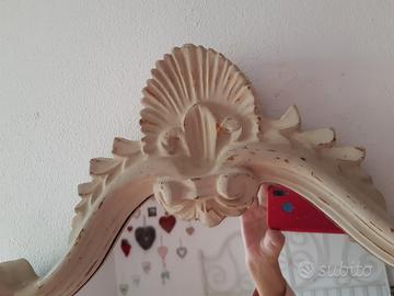 Antico specchio restaurato shabby 