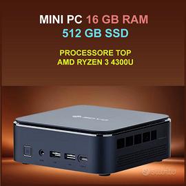 NUOVO - MINI PC Processore AMD Ryzen - 16GB RAM