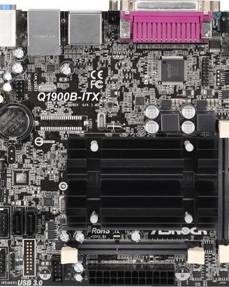 Scheda madre Asrock Q1900B mini itx + 8 GB RAM