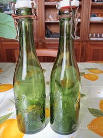 Coppia di bottiglie da collezione GAZOSE GIUBIASCO