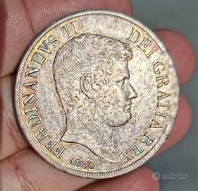 Piastra 120 grana 1835, Ferdinando II, bella patin