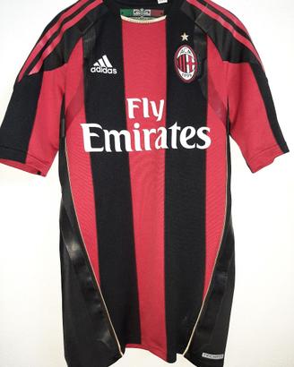 Maglia calcio milan techfit 2010/11 home originale