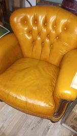 Poltrona in pelle 
