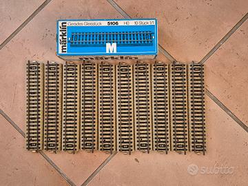 10 binari diritti Marklin 5106 in conf. originale 