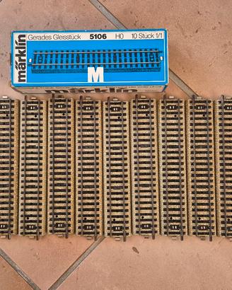10 binari diritti Marklin 5106 in conf. originale 